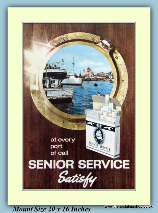Senior Service Cigarettes Original Advert 1962 (ref AD9360)