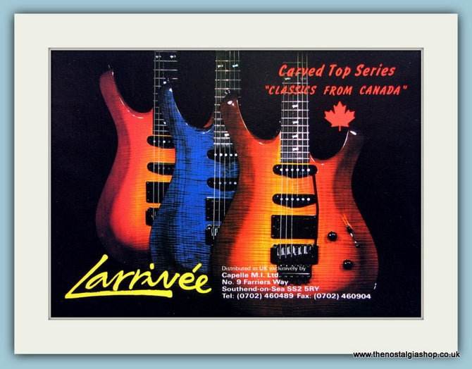 Larrivee Guitars. Original Advert 1989 (ref AD2698)