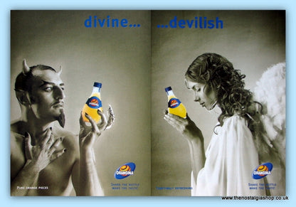 Orangina, Divine & Devilish. Original Advert 1996 (ref AD4806)