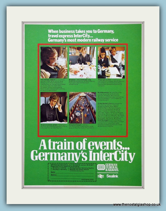 Inter-City Sealink German Original Advert 1972 (ref AD2289)