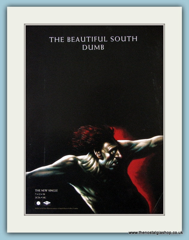 The Beautiful South Dumb-Quench Set Of 2 Original Music Adverts 1998 (ref AD3428)