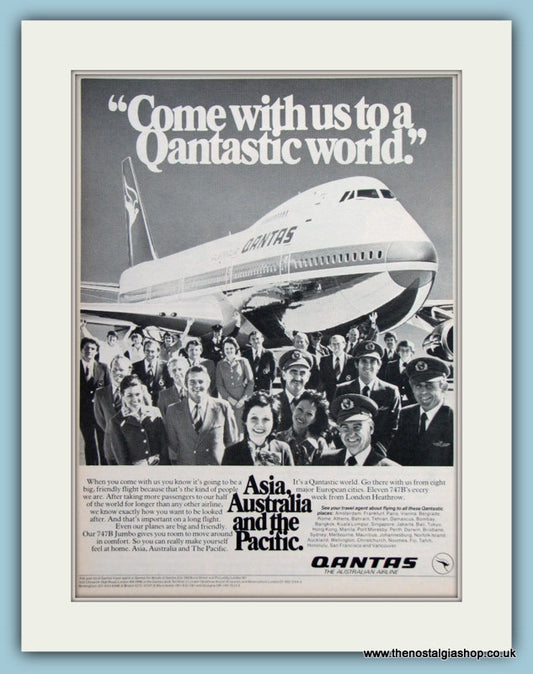Quantas Airline Original Advert 1976 (ref AD2176)