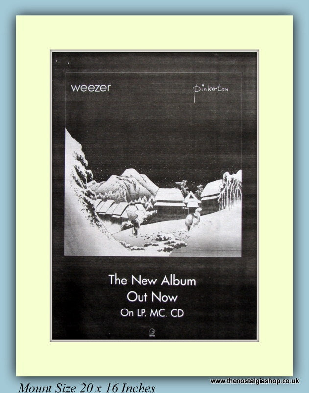 Weezer Pinkerton Original Advert 1996 (ref AD9167)