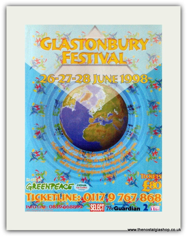 Glastonbury Festival Advert 1998 (ref AD1836)