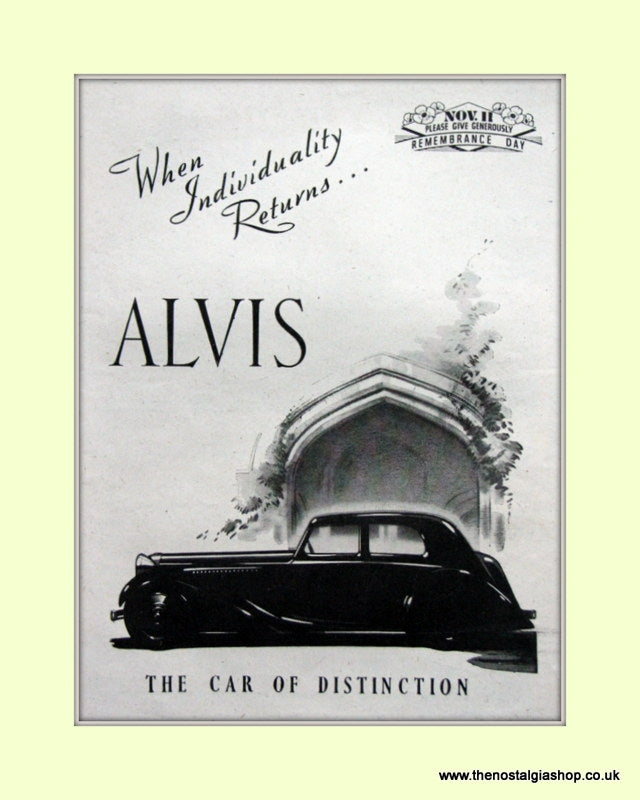 Alvis 1944 Original Advert (ref AD6626)