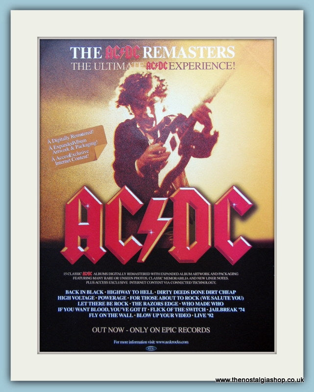 AC DC Remastered 2003 Original Advert (ref AD3112)