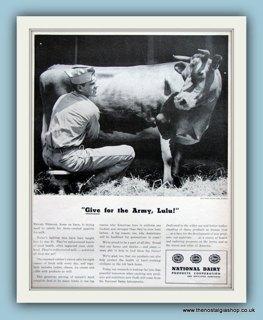 National Dairy Products Corporation. Original Advert 1943 (ref AD8087)