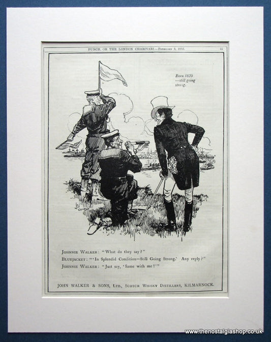 Johnnie Walker Whisky Original advert 1915 (ref AD1029)