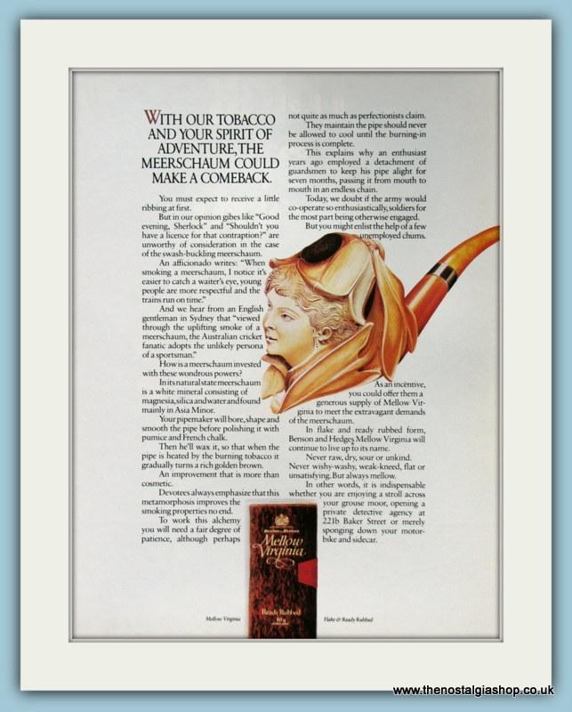 Benson & Hedges Tobacco Set Of 2 Original Adverts 1980 (ref AD6024)