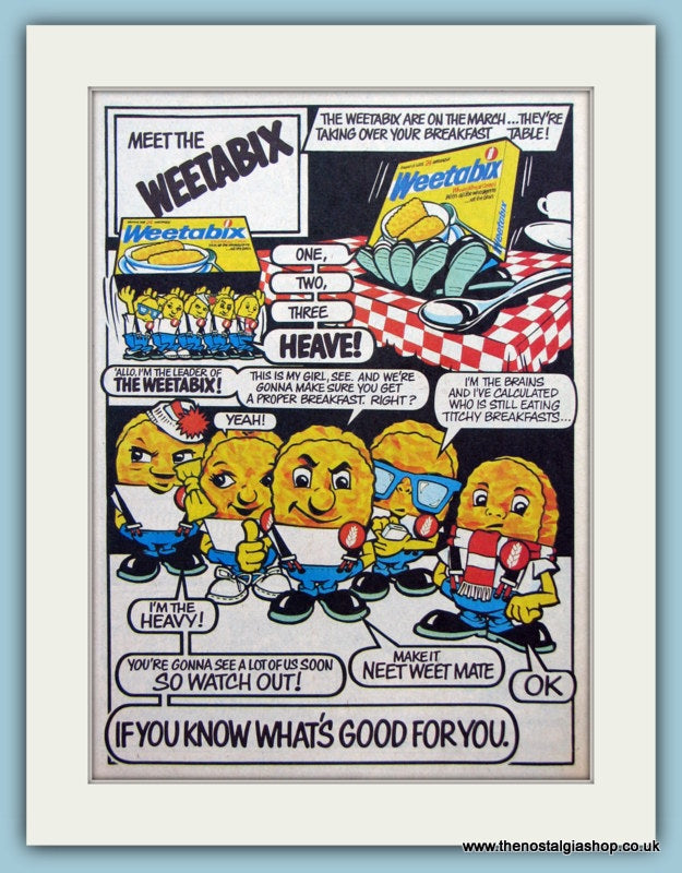 Weetabix Cereal Set Of 2 Original Adverts 1982/83 (ref AD6453)