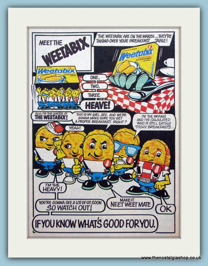 Weetabix Cereal Set Of 2 Original Adverts 1982/83 (ref AD6453)