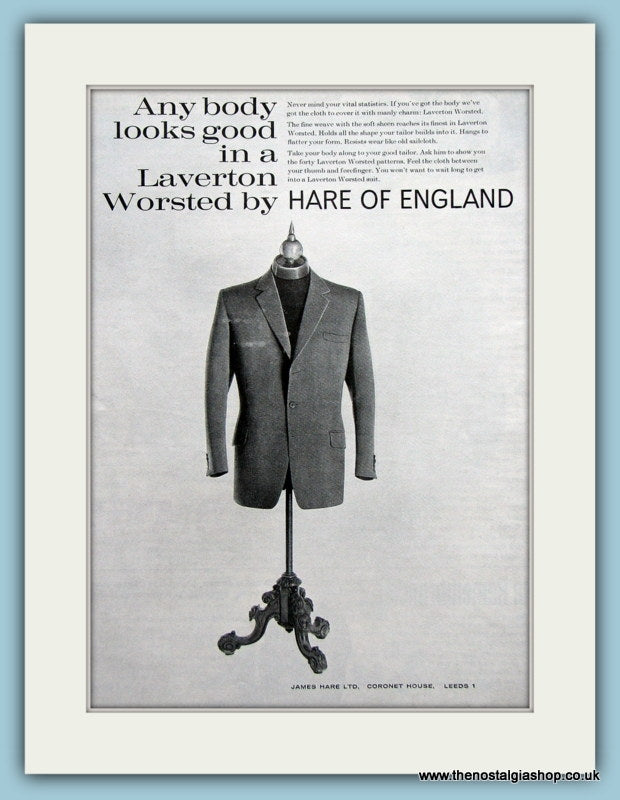 Laverton Worsted Cloths, Original Advert 1965 (ref AD3521)