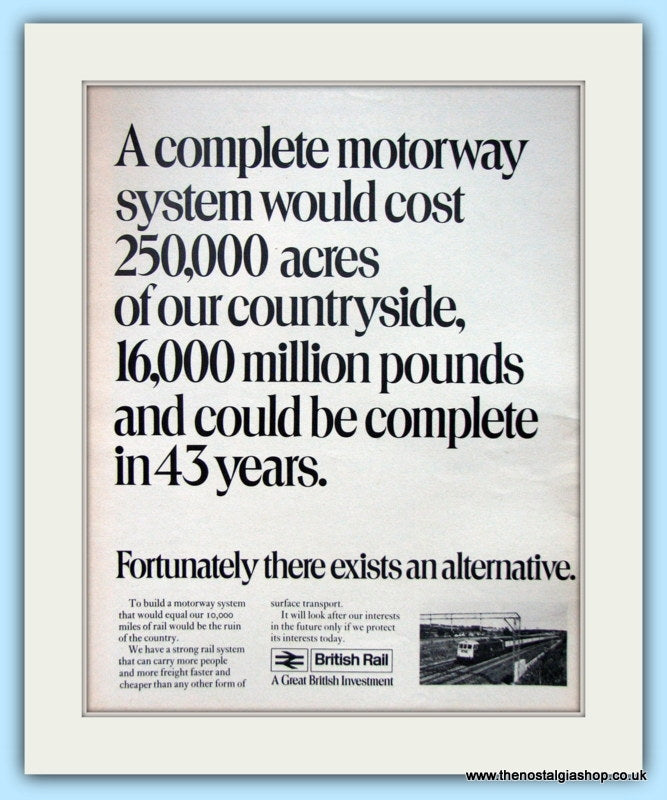 British Rail  Original Advert 1971 (ref AD6531)