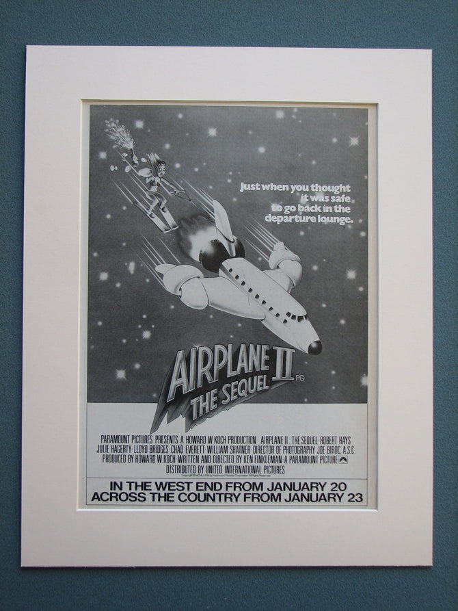 Airplane II The Sequel 1983 Original advert (ref AD697)