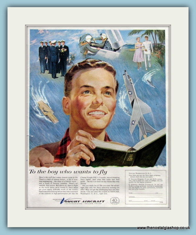 Vought Aircraft Original Advert 1957 (ref AD8237)