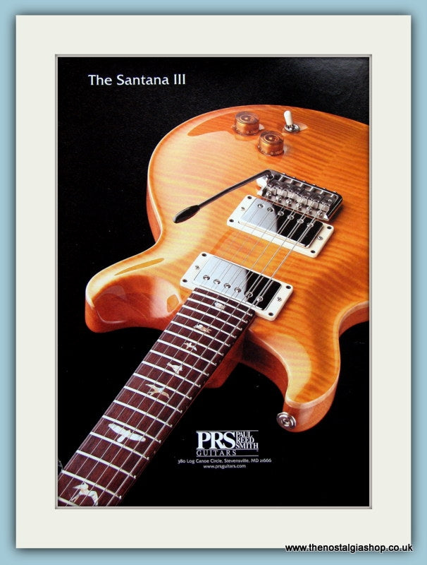 PRS Guitars Original Advert 2001 (ref AD2739)