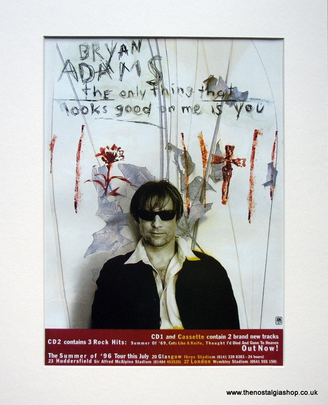 Bryan Adams 1996 Original Advert (ref AD934)