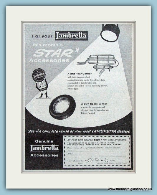 Lambretta Accessory Advert 1960 (ref AD4089)