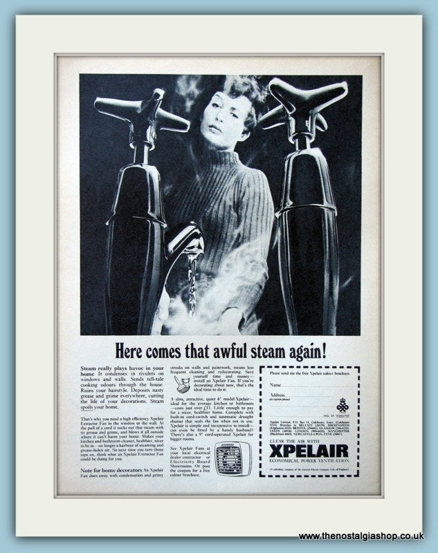 Xpelair Ventilation Original Advert 1968 (ref AD4683)