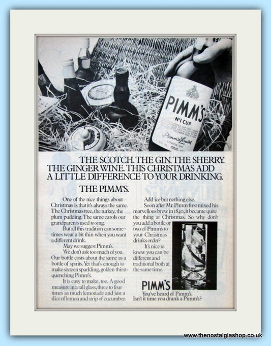 Pimm's. Original Advert 1975 (ref AD4818)