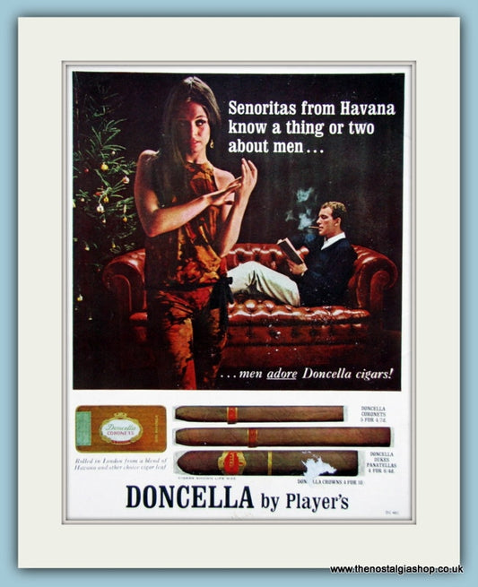 Doncella Cigars Original Advert 1966 (ref AD6134)