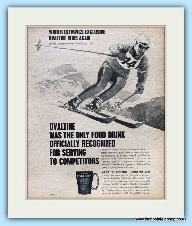 Ovaltine. Original Advert 1964 (ref AD4895)