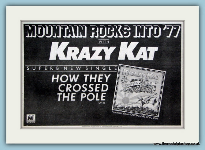 Krazy Kat China Seas Original Advert 1977 (ref AD2075)