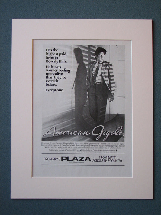 American Gigolo 1980 Original advert (ref AD490)