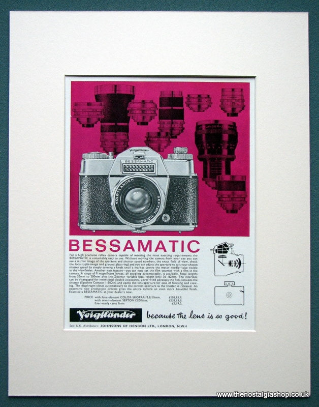 Bessamatic Camera 1963 Original Advert (ref AD1037)