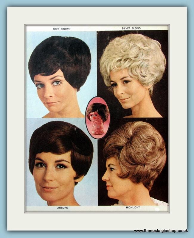 Family Circle Washable Wigs  Set Of 2 Original Adverts 1970 (ref AD4350)