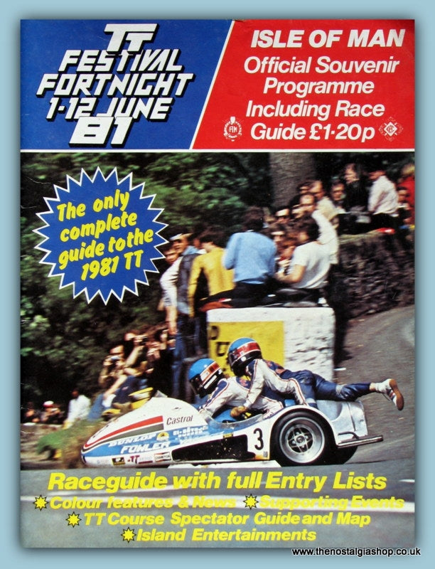 TT Festival 1981 Souvenir Programme (ref m10)