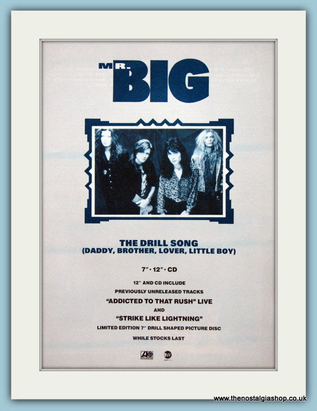 Mr Big The Drill Song 1991 Original Advert (ref AD3305)