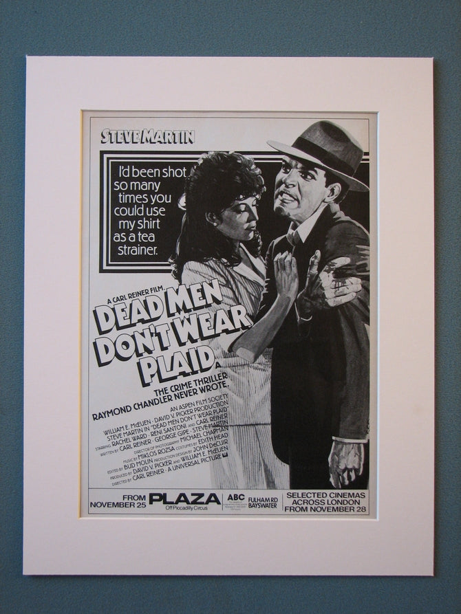 Dead Men Don't Wear Plaid Original Advert (ref AD413)