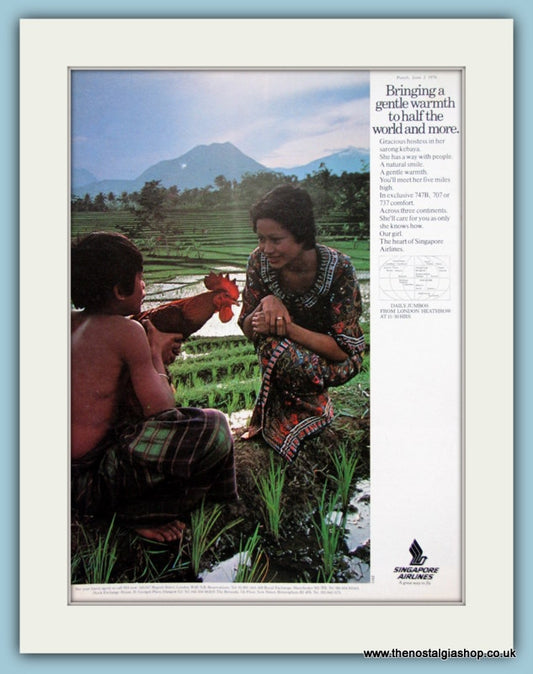 Singapore Airlines Original Advert 1976 (ref AD2128)