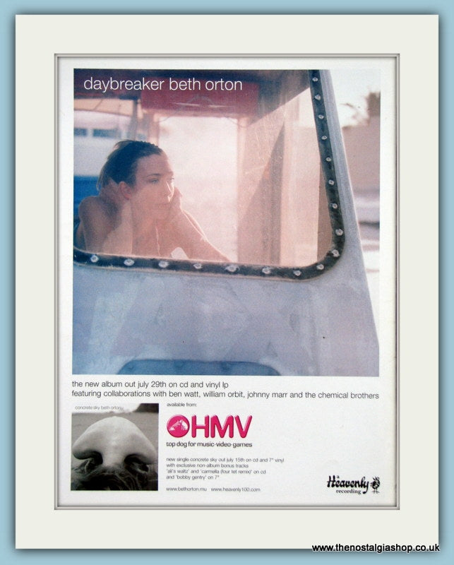 Beth Orton Daybreaker 2002 Original Advert (ref AD3295)