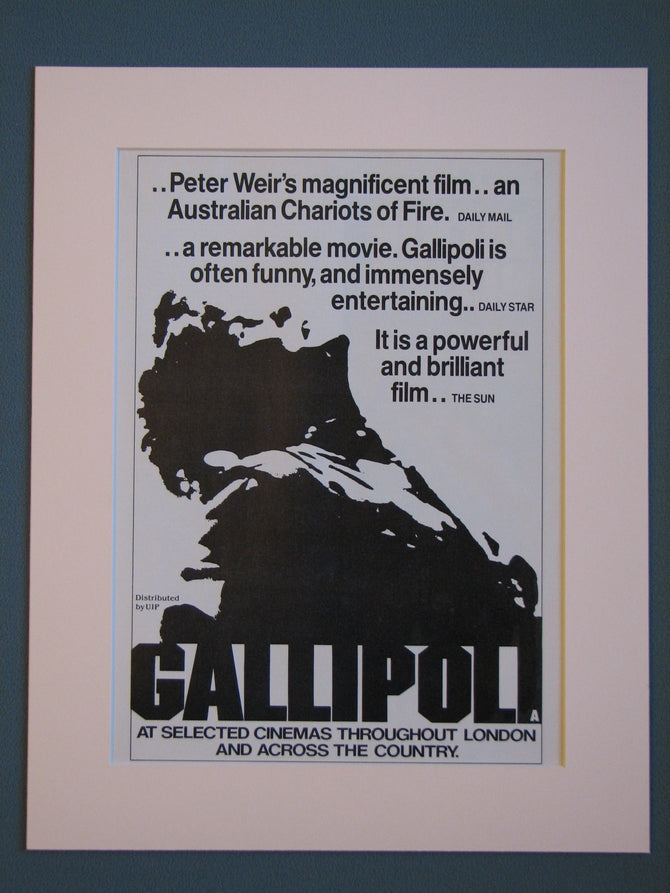 Gallipoli  Original advert 1982 (ref AD399)
