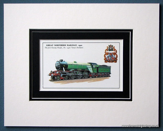 Great Northern Railway No.1470 1922 Mounted Print (ref SP3)