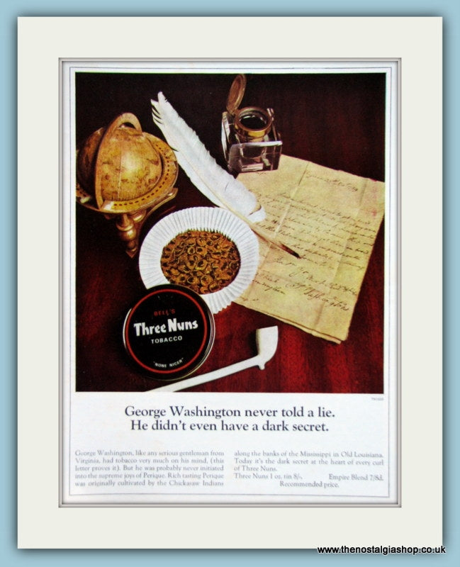 Bell's three Nuns Tobacco Set Of 2 Original Adverts 1966 & 1969 (ref AD6009)