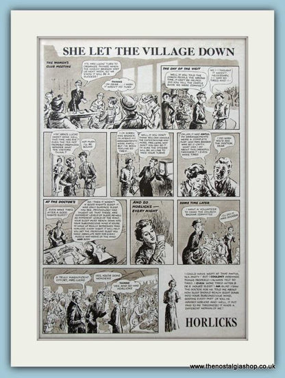 Horlicks. Lot of 4 Original Adverts 1950/51 (ref AD4362)