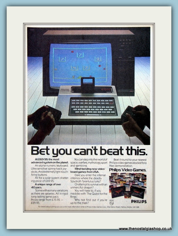 Philips Video Games Original Advert 1982 (ref AD6423)