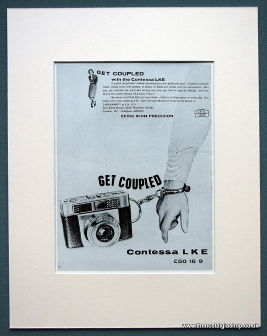 Contessa LKE Camera 1963 Original Advert (ref AD1074)