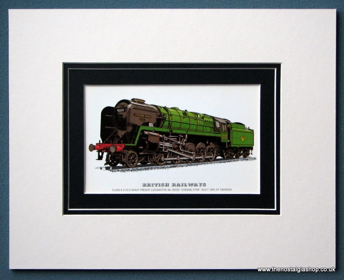 British Railways 'Evening Star' Mounted Print (ref SP34)
