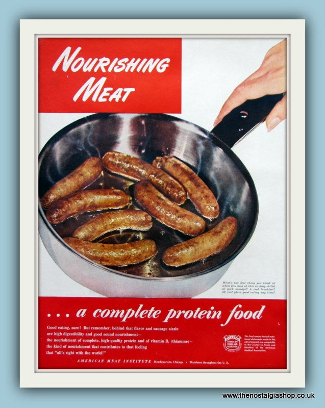 Meat. Original Advert 1947 (ref AD8184)