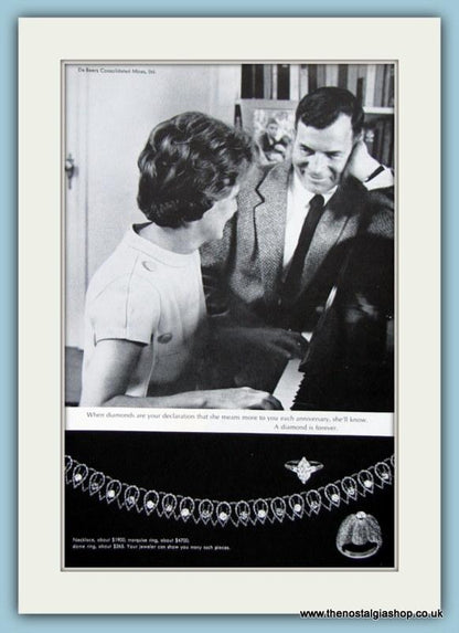 Diamond Jewellery Set Of 4 Original Adverts (ref AD 6178)