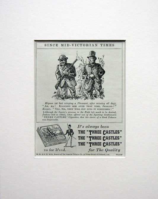 The Three Castles Cigarettes Original advert 1953 (ref AD1507)