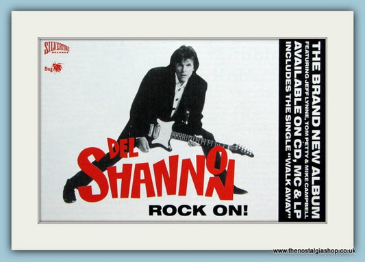 Del Shannon Original Advert 1991 (ref AD1887)