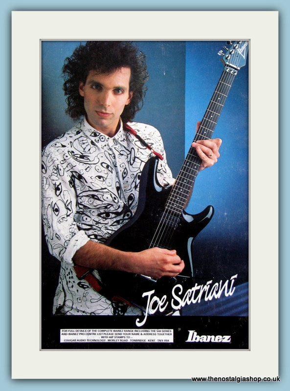 Ibanez Guitars Joe Satriani Original Advert 1989 (ref AD2733)