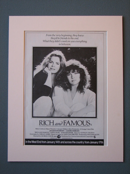 Rich and Famous Original Advert (ref AD 478)