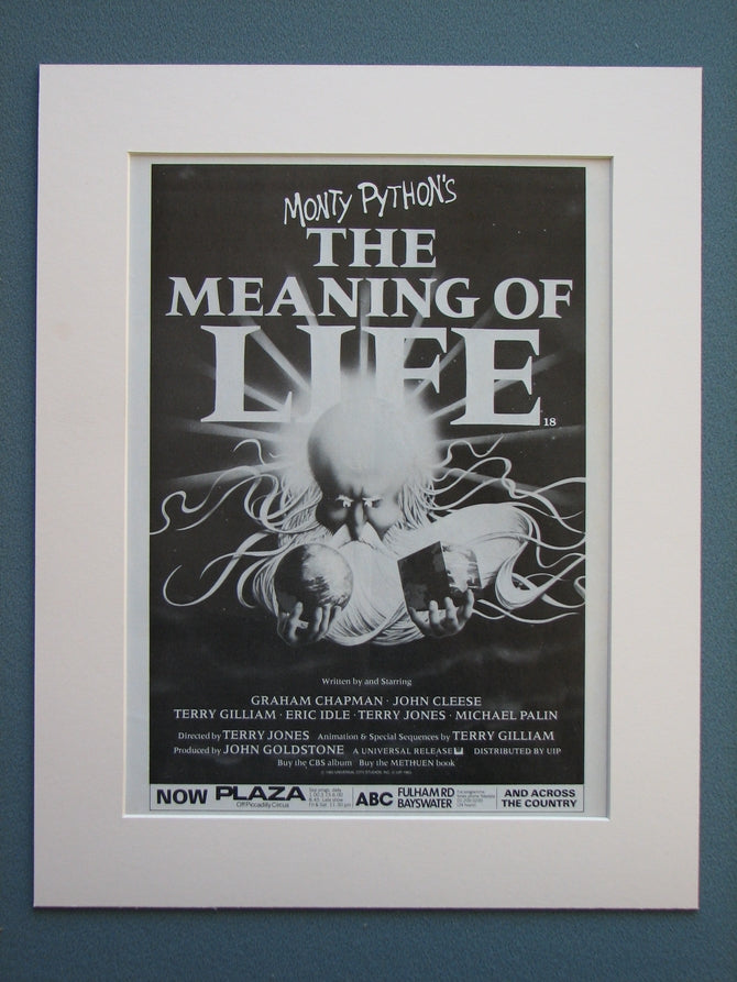The Meaning Of Life -  Monty Python 1983 Original advert (ref AD711)