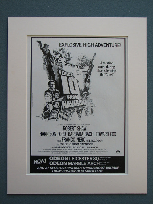 Force 10 From Navarone 1979 Original advert (ref AD726)